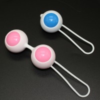Silicone Love Vaginal Balls Kegel Exercise, Pink Blue